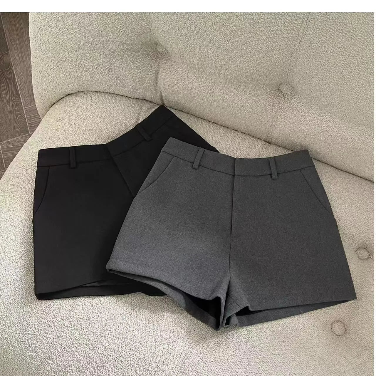 Women's 2026 New Elegant Solid A-Line Wide Leg Shorts Fashion Summer High Waist Korean Pants Casual Office Lady Commute Outfits