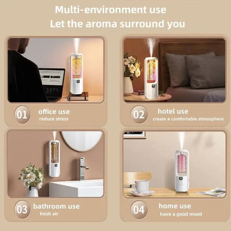 50ml Wall-mounted Oil Aromatherapy Machine Deodorization Fragrance Humidifier Air Purifying For Home Bedroom Toilet Hotel Office