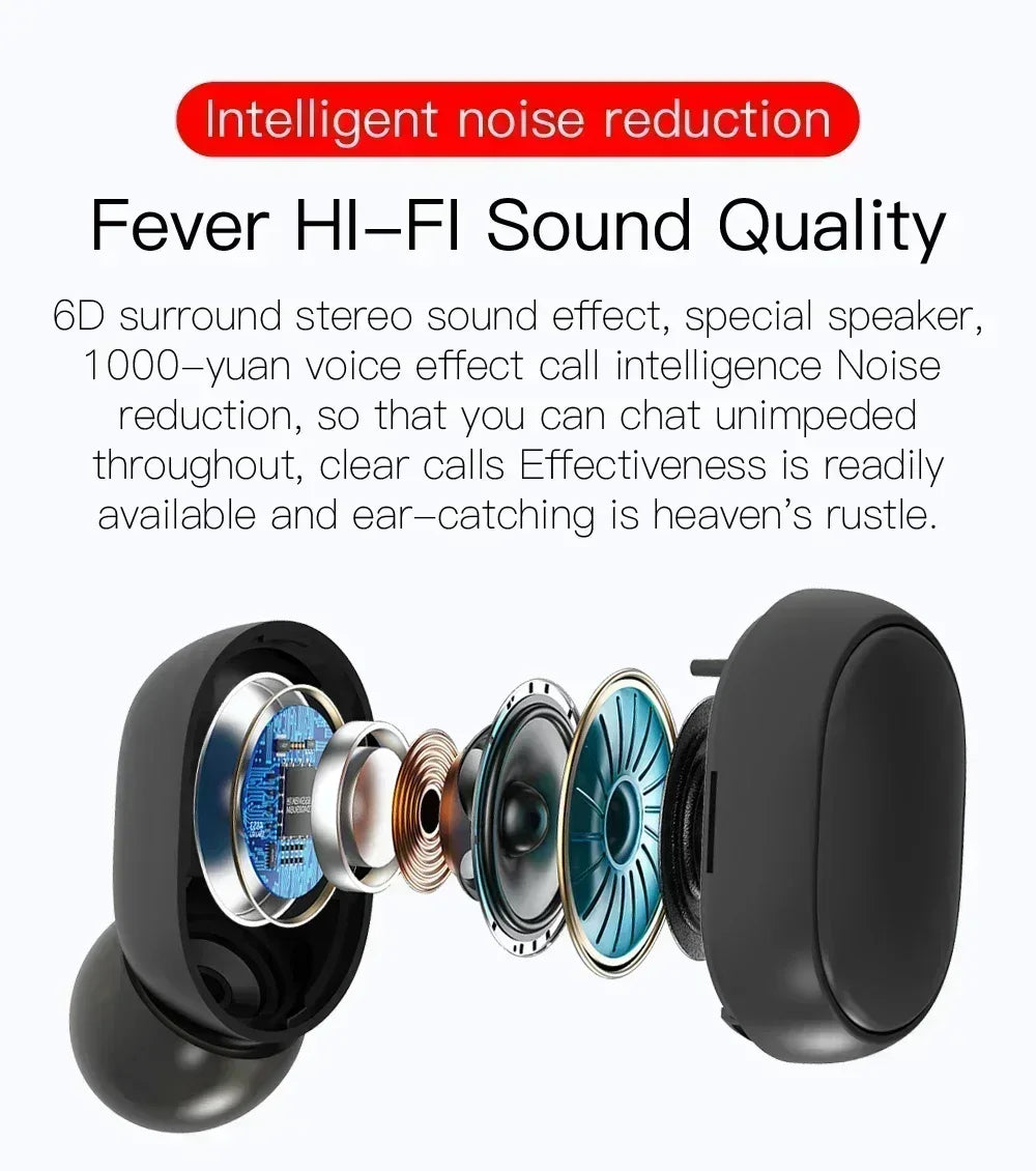 Bluetooth Earphones Sports Gaming Long Battery Comfort Wireless Headphones Premium Sound Quality Soft In-ear Earbuds