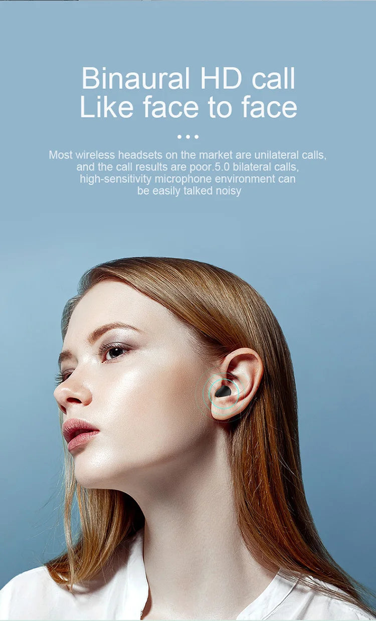 A6S TWS Wireless Bluetooth 5.1 Earbuds LED Digital Display Touch Control Earphone Mic Waterproof Sport Headset For Xiaomi Huawei