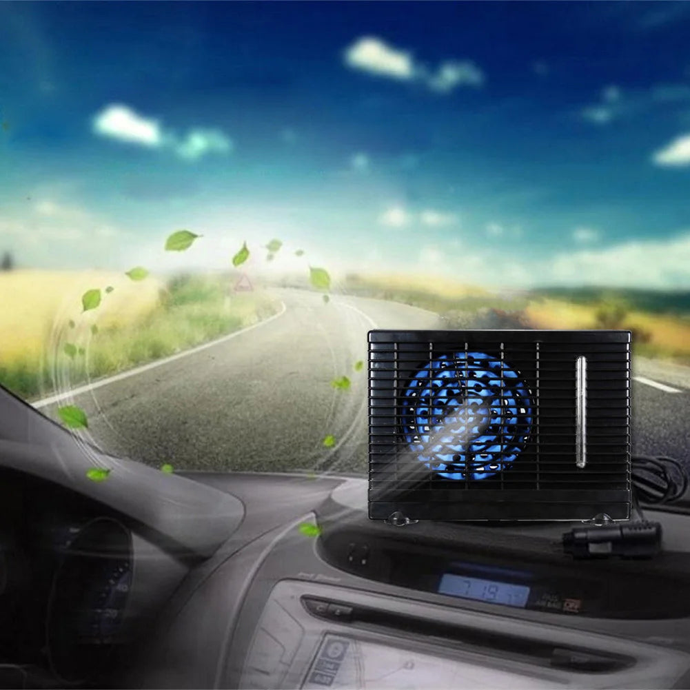 12V 3A for Outdoor Scenes Portable Mini Car Air Conditioner Quiet  Low Power Consumption Car Cooling Machine ABS Housing