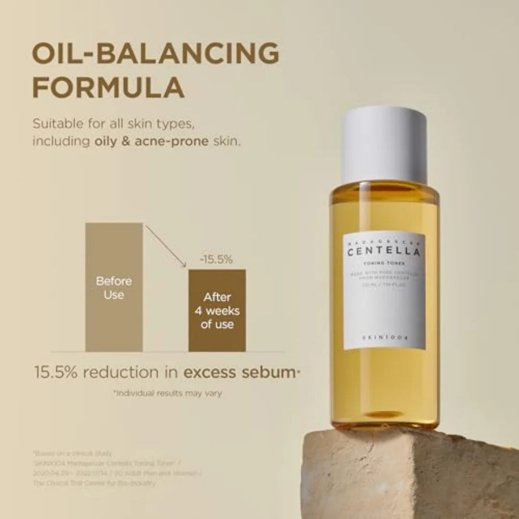 SKIN1004 Centella Toning Toner Korean Face Toner Madagascar Centella Asiatica Soothing Hydrating PHA Exfoliator Korean Skin Care