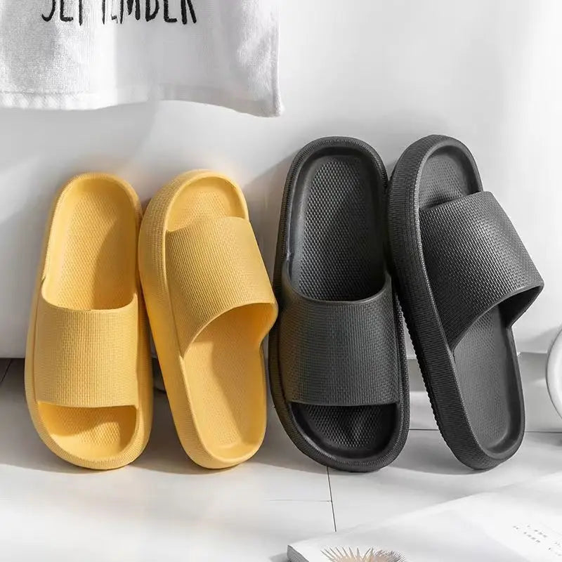 Thick Sole Cloud Slippers Women Men,Large Size,Pillow House Slippers Shower Sandals,Indoor Bathroom Slides,Lightweight,Non-Slip
