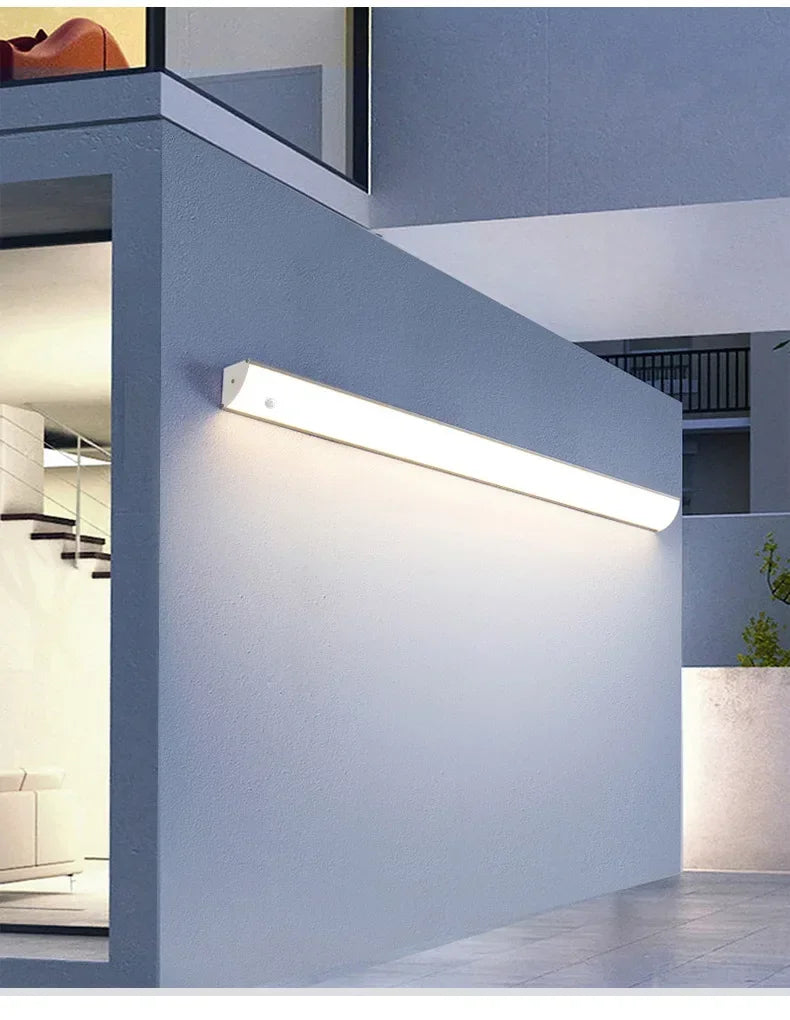 Long Strip Outdoor Balcony Room Decor Garden Terrace Led Lights Waterproof Wall Light Courtyard Door Light Porch Wall Lamp