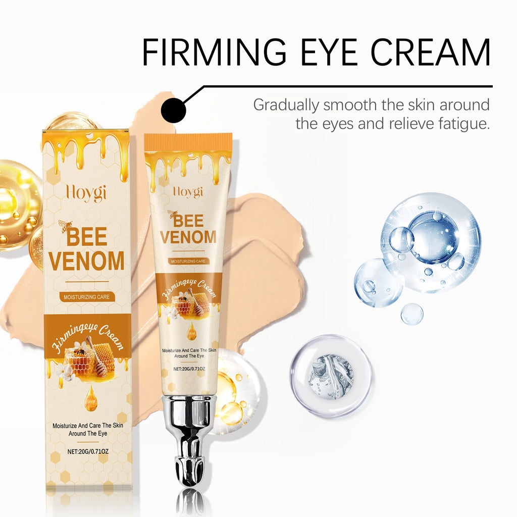 Bee Venom Eyes Cream Massage Under Eyes Dark Circles Remove Reduce Eye Fine Lines Increase Elasticity Moisturizing Eye Skin Care