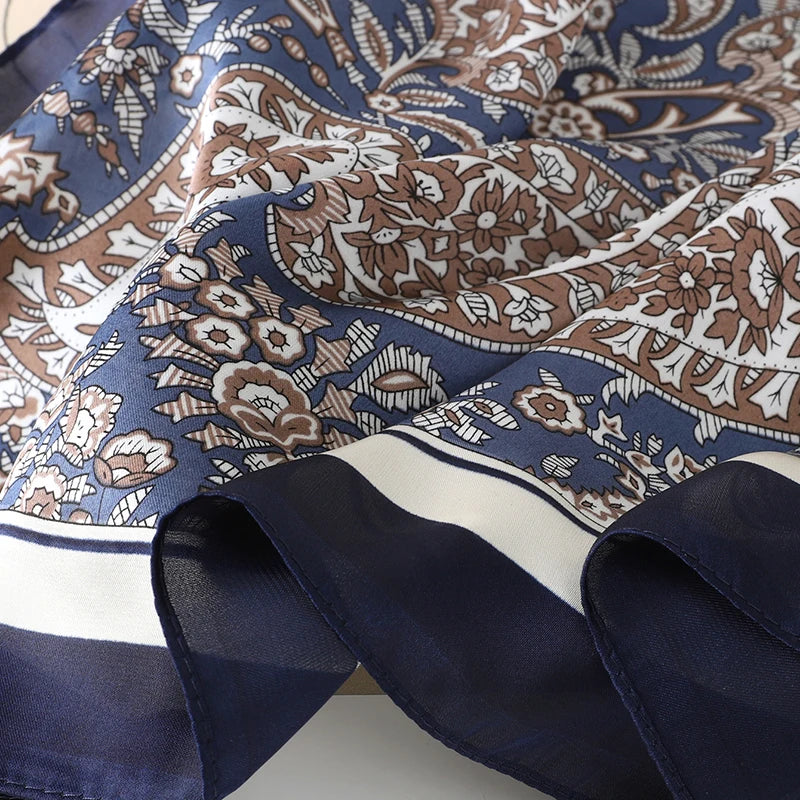Lady Hair Dot Scarf Female Silk Square Scarves Head Wraps for Women Bandana Fashion Foulard Shawls Female Neckerchief Summer