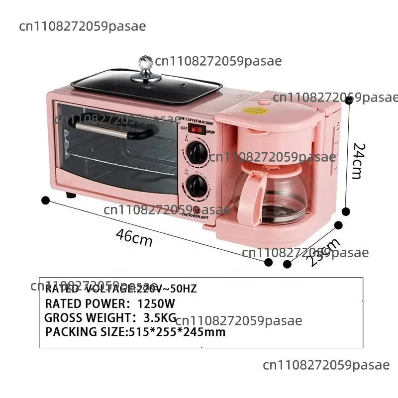 3-in-1 Home Breakfast Machine Bread Machine Coffee Roaster Multifunctional Breakfast Machine