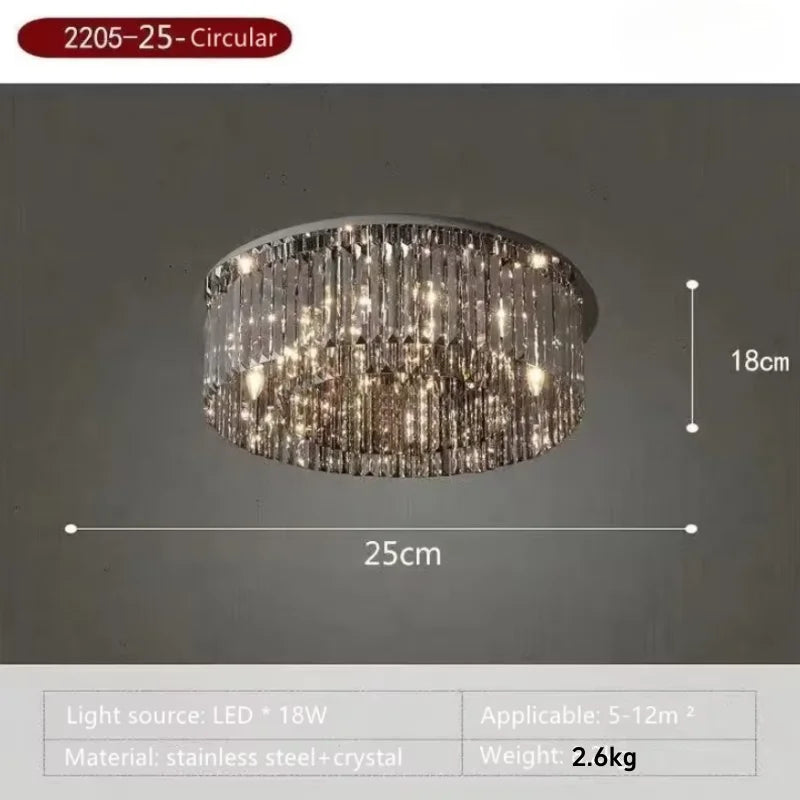 Modern Crystal for Dining Room Led E14 BULBS K9 Crystals Lighting Lamp Living Room Ceiling Light