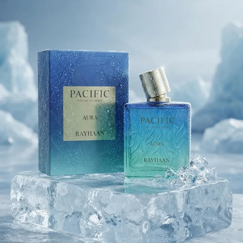 Rayhaan 100ML Unisex Arabian Perfume Eau De Parfum Long Lasting Fresh Fruity Aquatic Woody Musk Amber Luxury Fragrance Spray