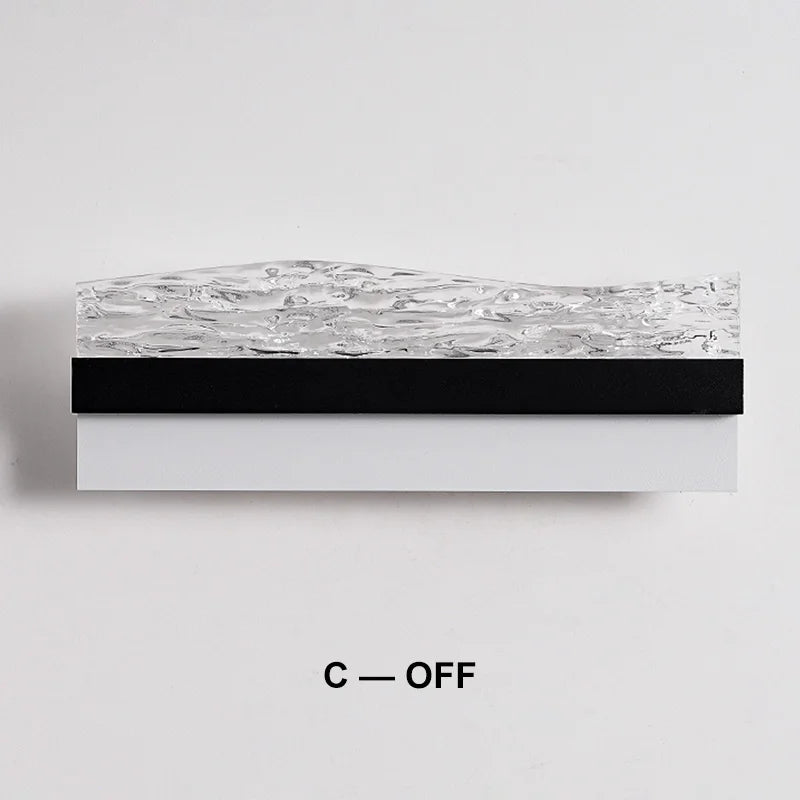16W Creative Acrylic Textured Led Wall Light Bedroom Living room Aisle Light Long Strip New Design Art Decorative Ambient Light