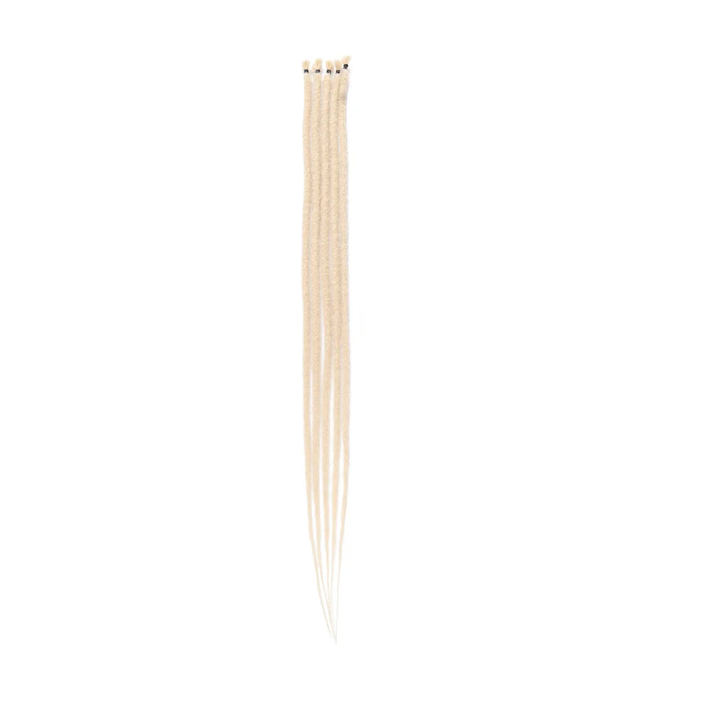 Synthetic Dreadlock Extensions Crochet Dreads 5 Strands 24 Inch Ombre blonde Dreads extensions  Human-Like Hair Loc Extensions