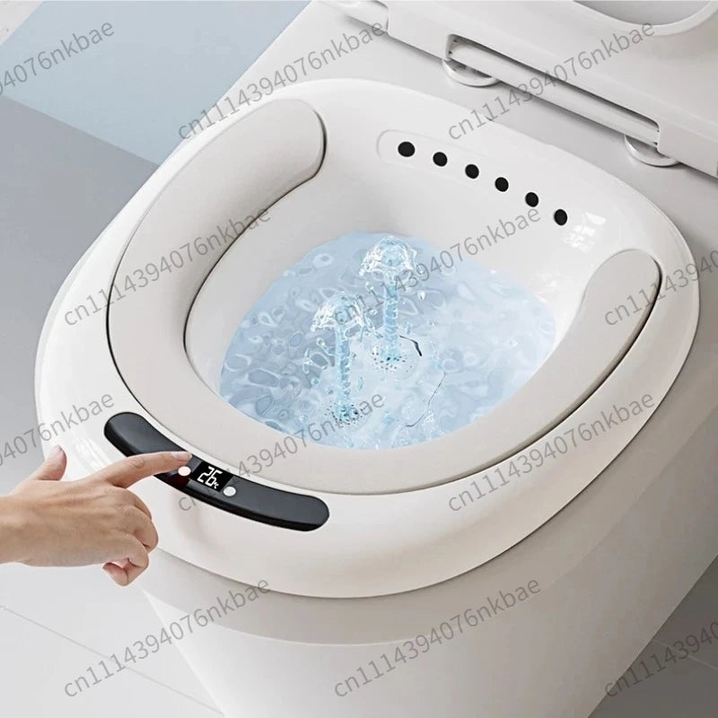 Electric Hands-Free Sitz Bath Clinical Grade Antibacterial Detachable Bidet Basin for Postpartum Herbal Steaming