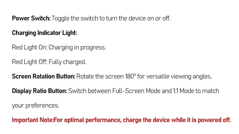 Smartphone Magnetic Monitor Screen Projector Phone Rear Camera Selfie For Vlog Live Stream Video Recording For Android iPhone