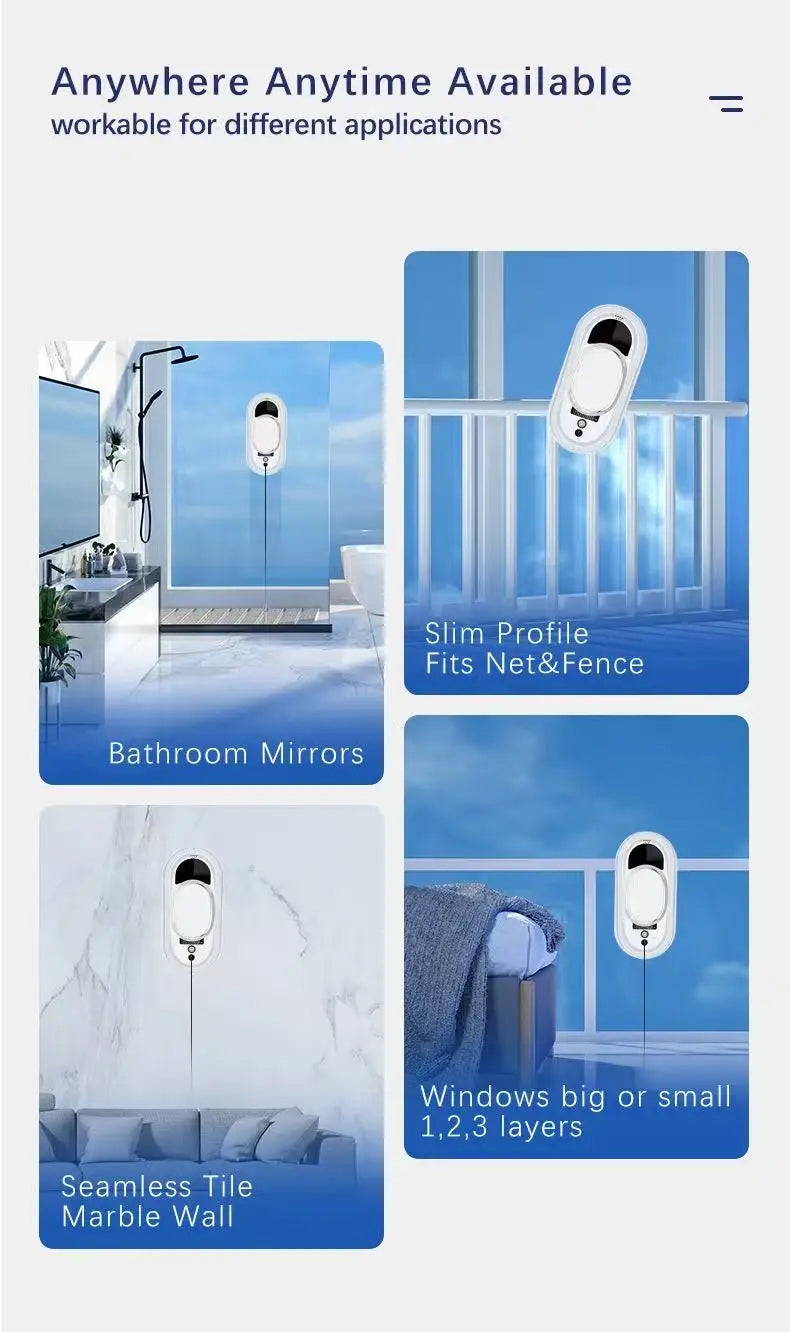 Remote Control Window Cleaning Robot Vacuum Cleaner Electric Automatic Glass Washer Limpiacristales For Home Window Mirror