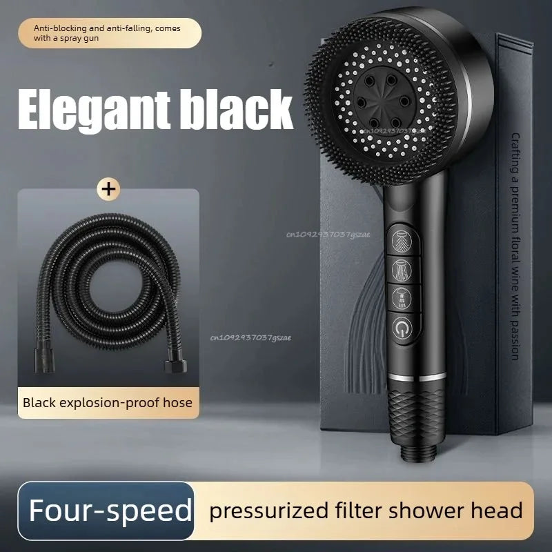 Shower Head Showers for Bathroom Fixtures and Accessories Four Modes Adjustment Shower Faucet Shower Phone Bathroom Accessories
