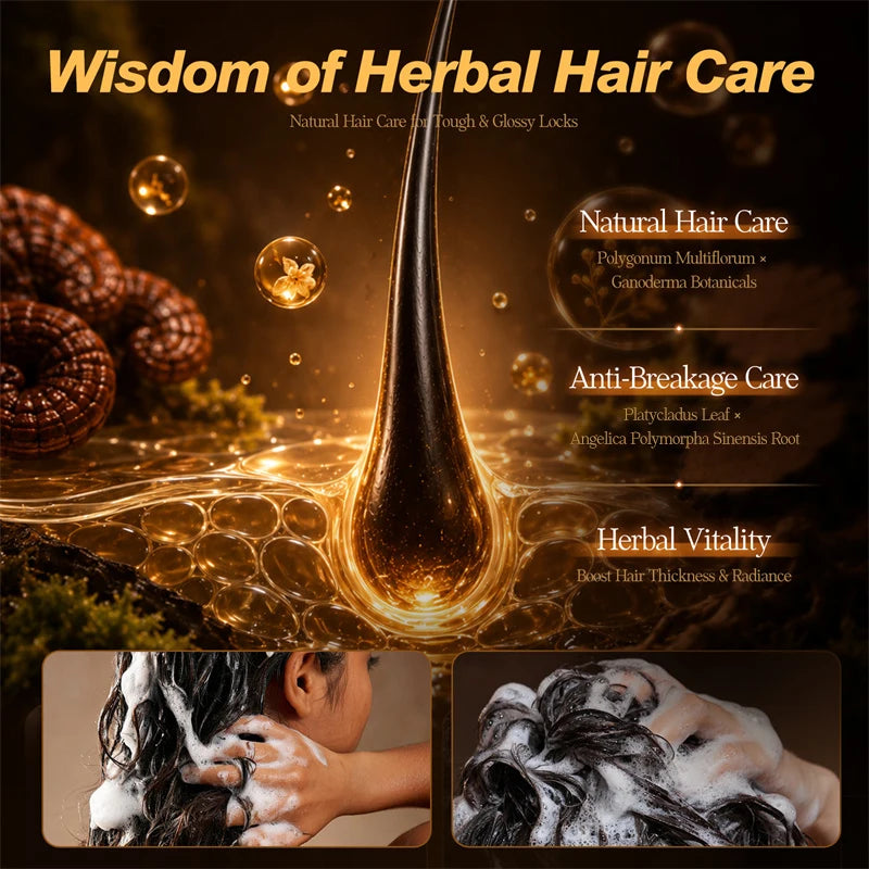 Hair Shampoo Soap Polygonum Multiflorum Black Soap White Hair Repair Soap Hair Care Set Nourishing Anti Dandruff Hair Dye Soap