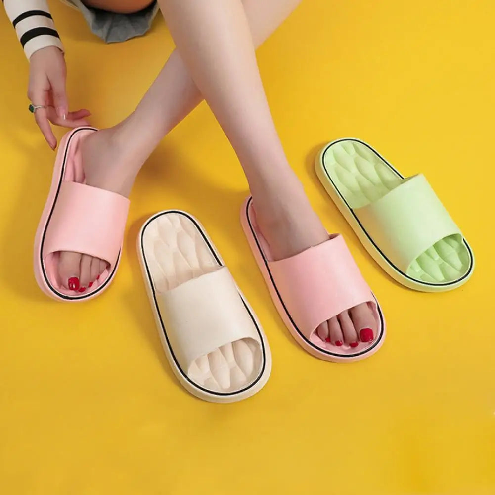 Fashionable Super Light Women's Slippers Anti-Slip EVA Elastic Shoes Colorful Sneakers In Door Bathroom Flip Flops