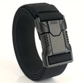 New Unisex Elastic Belt Hard Metal Buckle Quick Release Tough Stretch Nylon Men's Military Tactical Belt Casual Waistband