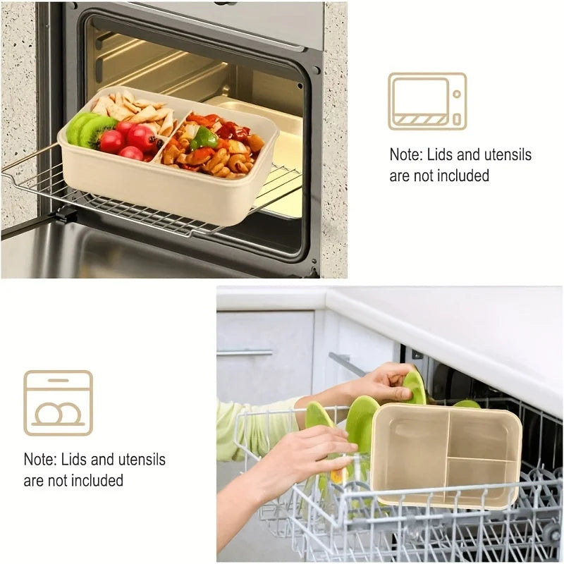 1pc Insulated Lunch Box, Bento Box for Students, Portable Sealed Compartment Lunch Container for Microwave,Back to School