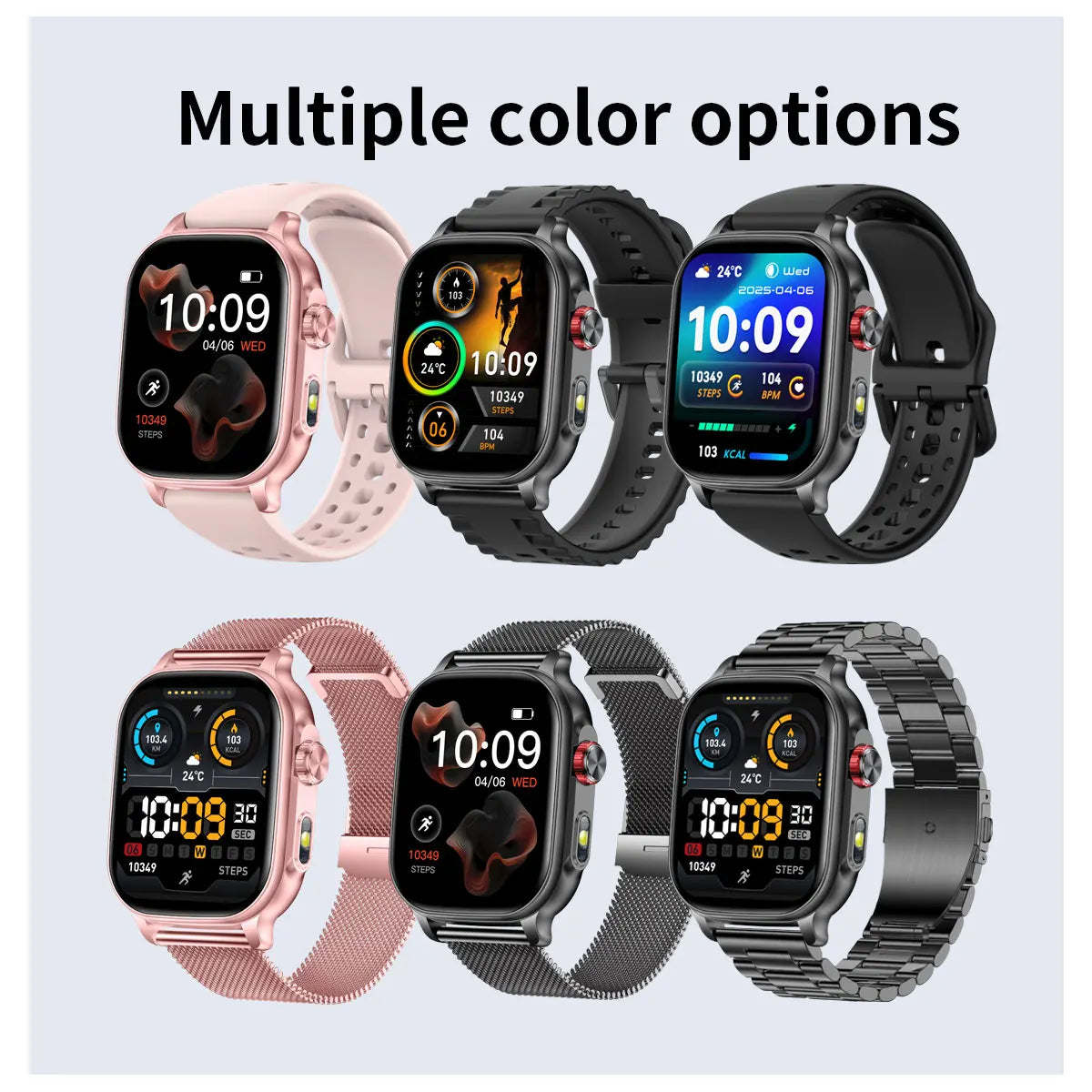 New1400mAh Military Grade Smart Watch 600 hours Battery Life 5ATM Waterproof BT Call Alert LED Flashlight 100+Sports Watches Men