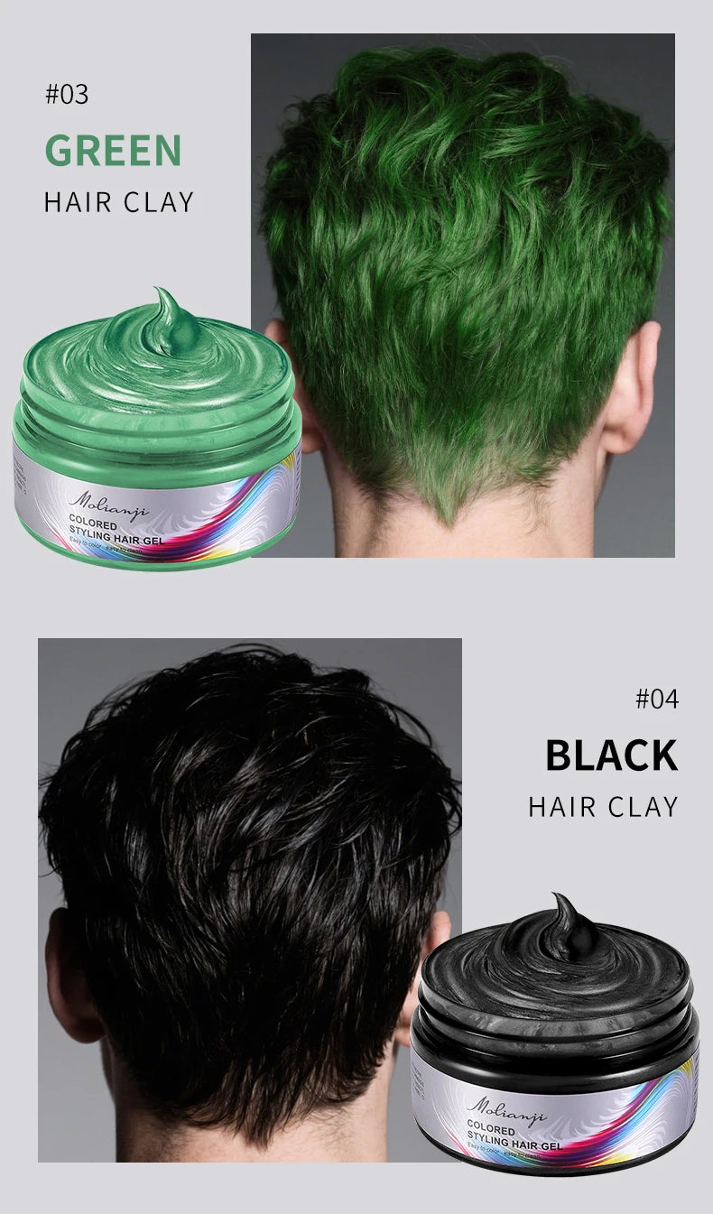 Disposable Hair Dye, Easy to Color, Easy to Clean, Instant Coloring, Creating colorful and Fashionable Hairstyles