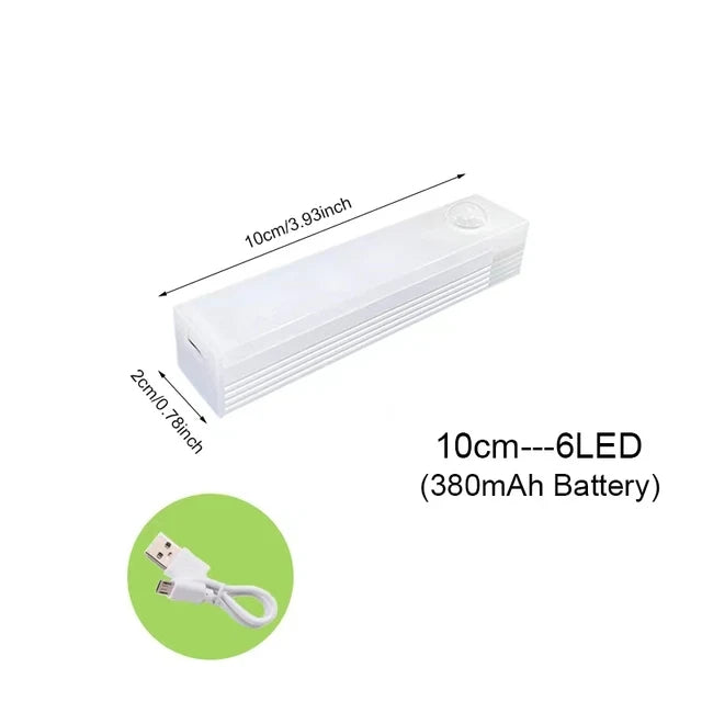 Night Light Motion Sensor Lights USB LED Wireless Under Cabinet Light For Kitchen Cabinet Bedroom Wardrobe Interior night lights