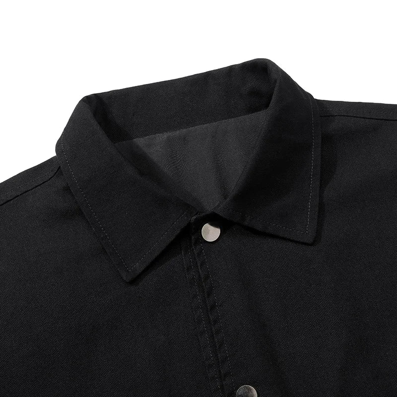 Men Jacket Cotton Coats Autumn Oversize 6XL 7XL 8XL Plus Size Motorcycle Button Camping Street Casual Busines Workwear Softshell