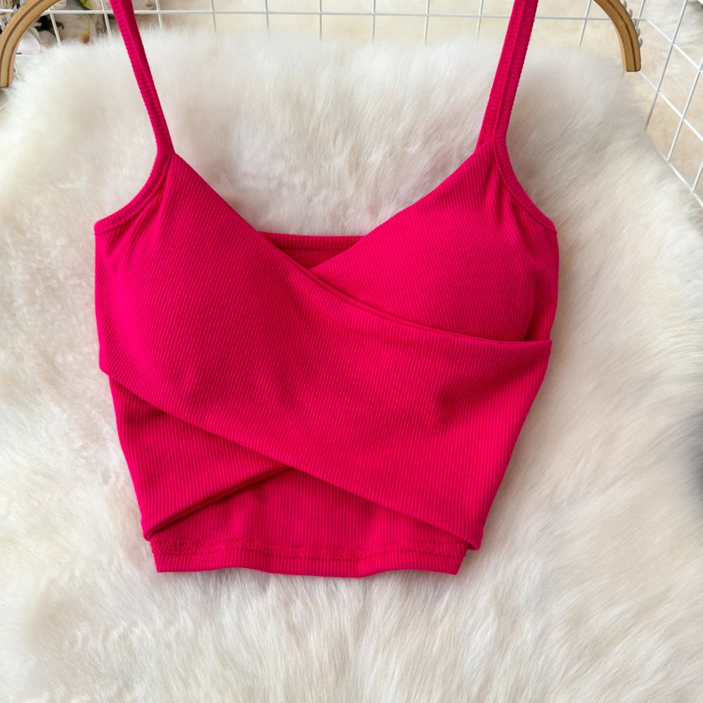Sexy two Pieces Sets Chic Elegant  v neck slip camis with High Waist Hip Wrap Single Breasted split summer sweet Full Skir