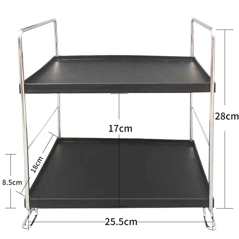 Desktop Organizer Rack Cosmetic And Skin Care Products Storage Shelf Iron Material Bedroom Living Room Kitchen Bathroom Use