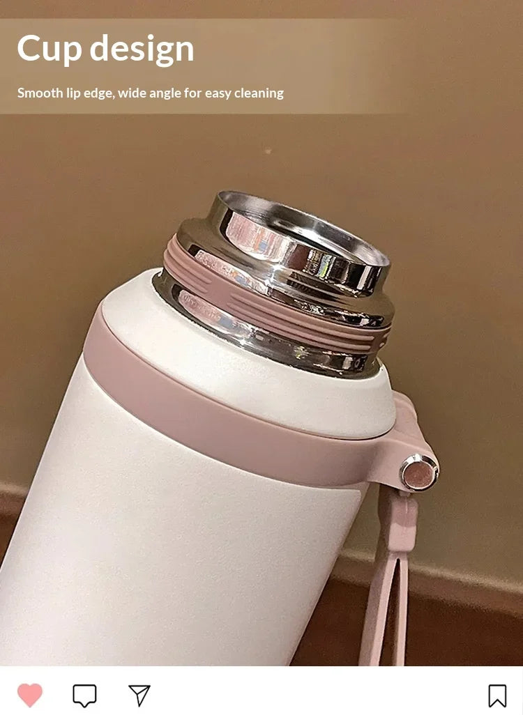 316 Stainless Steel 600ml Coffee Cup Travel Thermal Mug Leak-Proof Thermos Bottle Tea Coffee Mug Office Business Style Thermos L