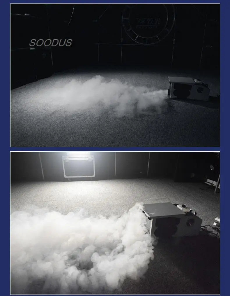 1500W Ground Fog Machine Smoke Stage Effect Equipment for Show Wedding Banquet Concert DJ Performance