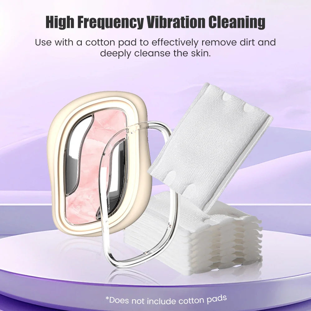 Facial Natural Jade Massagr LED Photon Hot Compress Face Lifiting Anti-aging EMS Pulse Microcurrent Skin Care Deeply Cleansing