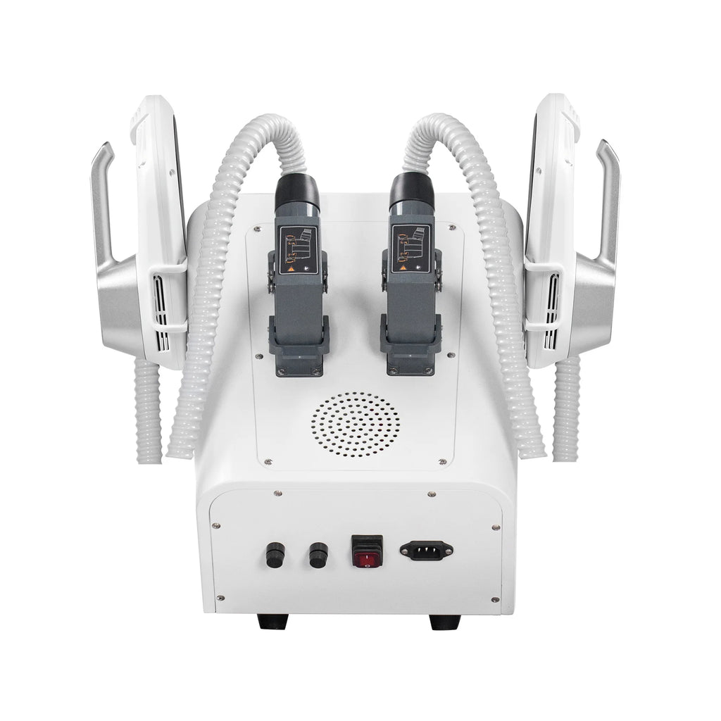 MYOslim EMS Body Sculpt Machine EMT+RF Muscle Building Fat Burning Skin Tightening 2 Handle Non-Invasive Body Shaping Device