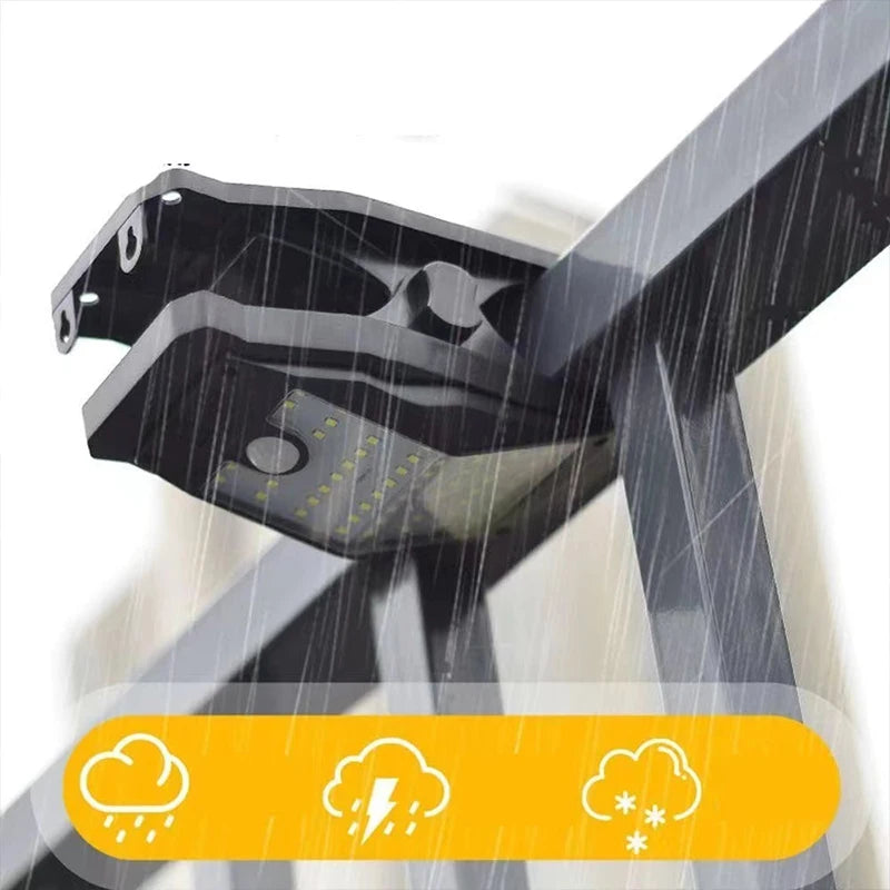 Solar Security Light Outdoor Motion Sensor Clip, Super Bright Garden,IP65 Waterproof Outside Camping Lights