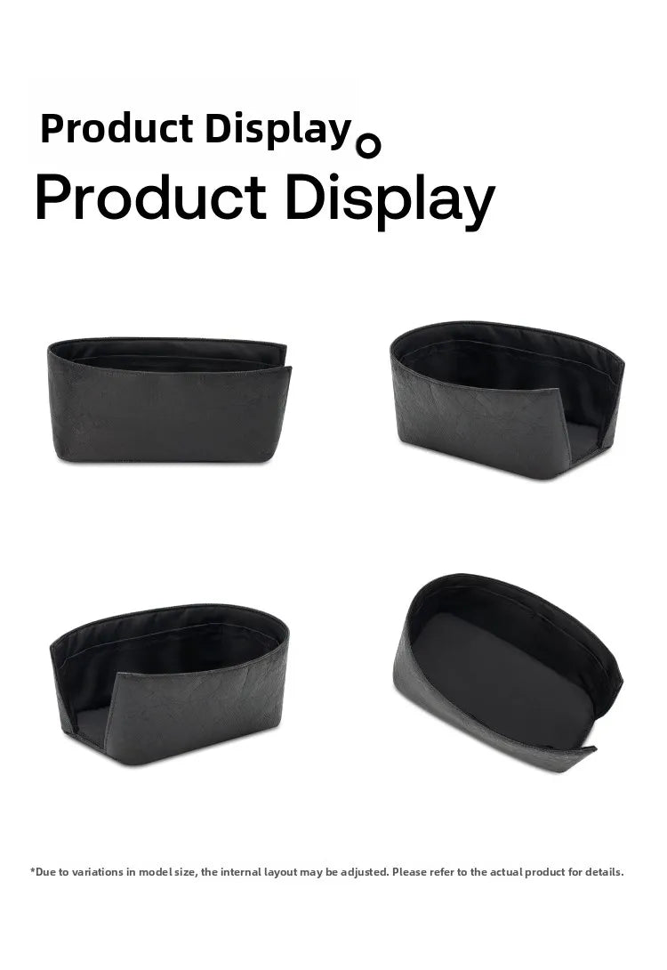 Lightweight Long Box Bag  24P Pearl Handle Organizer Dupont Paper Inner Liner Storage Solution for Cosmetic Bags