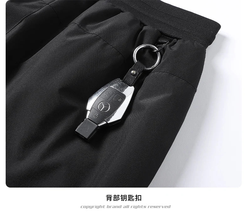Plus Size 7XL 8XL Men's Winter Pant Fleece Velvet Plush Trouser Male Thermal Thick Warm Windproof Casual Joggers Waterproof Pant