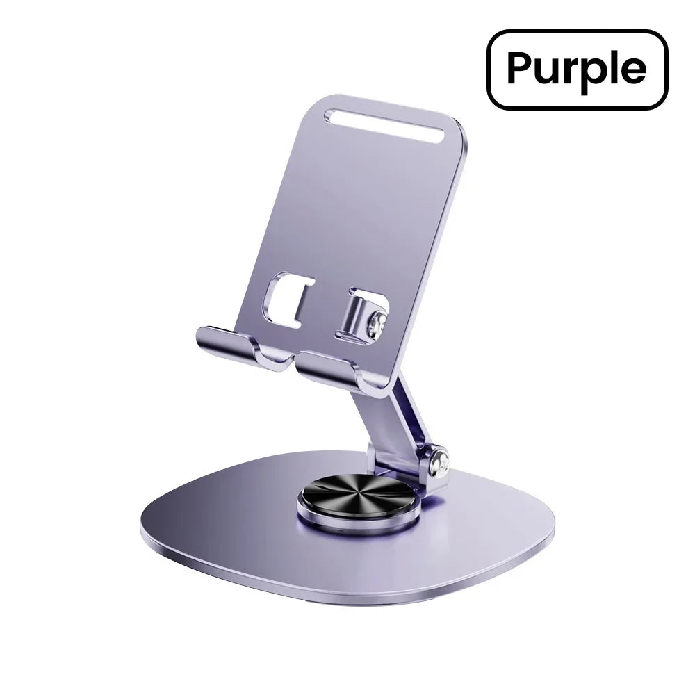 Olaf Universal 360° Rotation Mobile Phone Holder Metal Foldable Bracket Phone Holder Desk Stand For Mobile Phone Tablet Holder