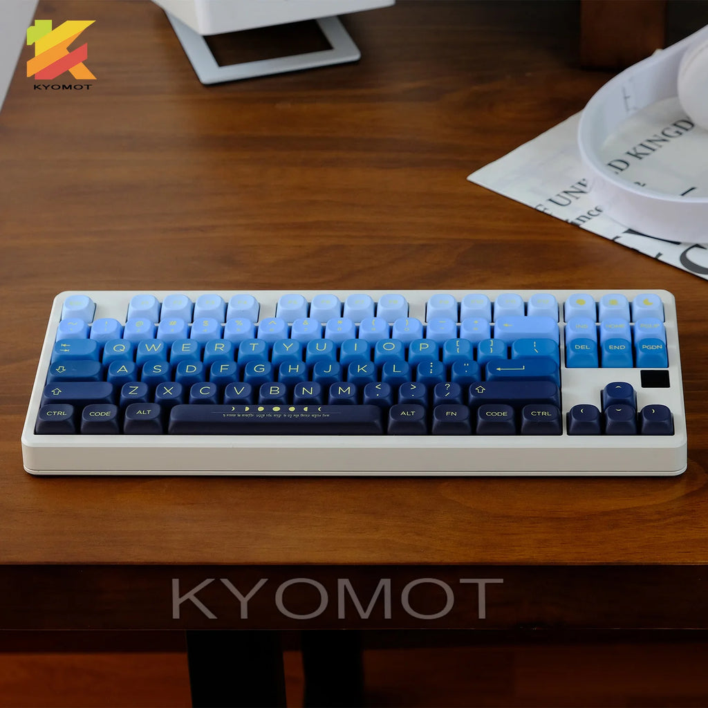 KYOMOT 125 Keys Botanical Garden Keycaps MOA Profile PBT Dye Sub Gradient Keycaps For MX Switches DIY Mechanical Keyboard Gifts