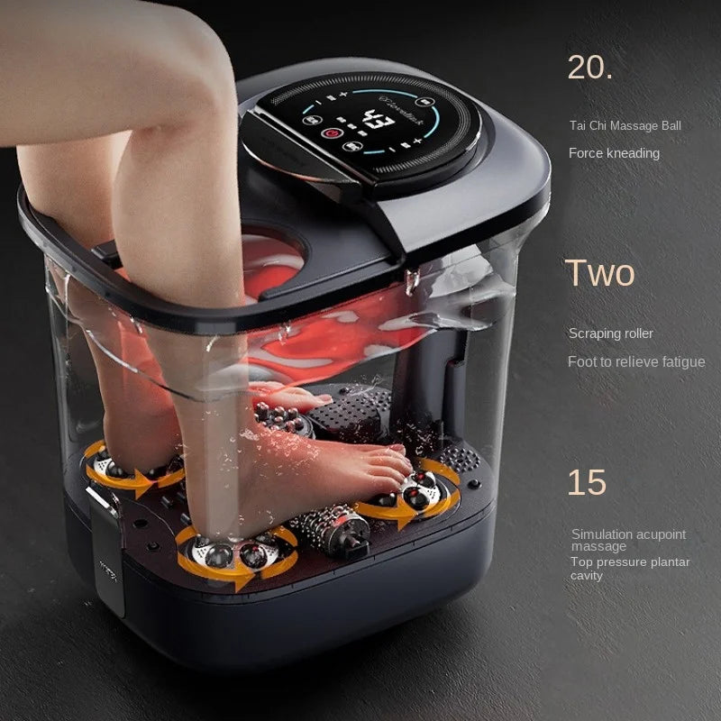 Acupoint Scraping Foot Bath Bucket Automatic Heating Electric Massage Constant Temperature Footbath Machine,  Bath Foot