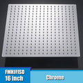 16 Inch Large Square Rain Shower Head Stainless Steel High Pressure Shower Head Polished Finish Ultrathin Bathroom Accessories