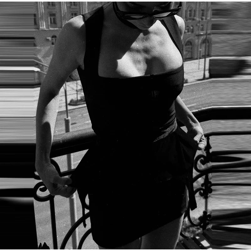 Women's White Floral Print Wide-strap Cami Dress With Waistband Fashion Satin Bodycon Mini Dresses Lady 2026 Elegant Party Robes