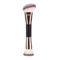 New Double-Ended Makeup Brush, Multi-Functional Foundation Contour Blush Powder Brush, Non-Absorbent High Grade Facial Makeup