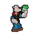 1-8pcs Hot toys Popeye PVC Cute Cartoon shoes Charms Accessories DIY Detachable Waterproof PVC Shoe Decorations for Party Gifts