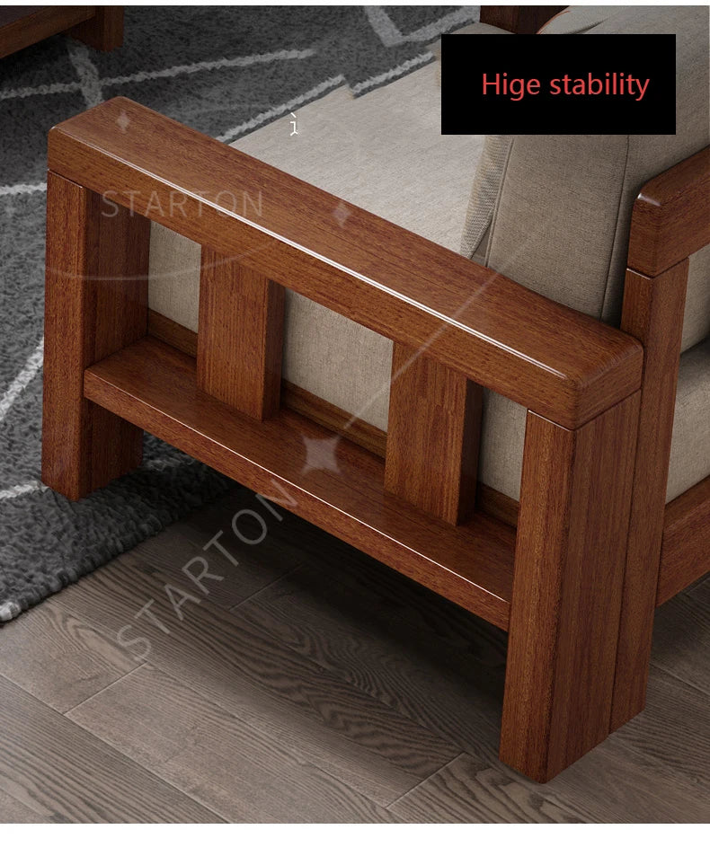 2025 Easy Installation Living Room Sofas Wooden Living Room Furniture Wooden Sofa Frame Fabric Sofa Covers