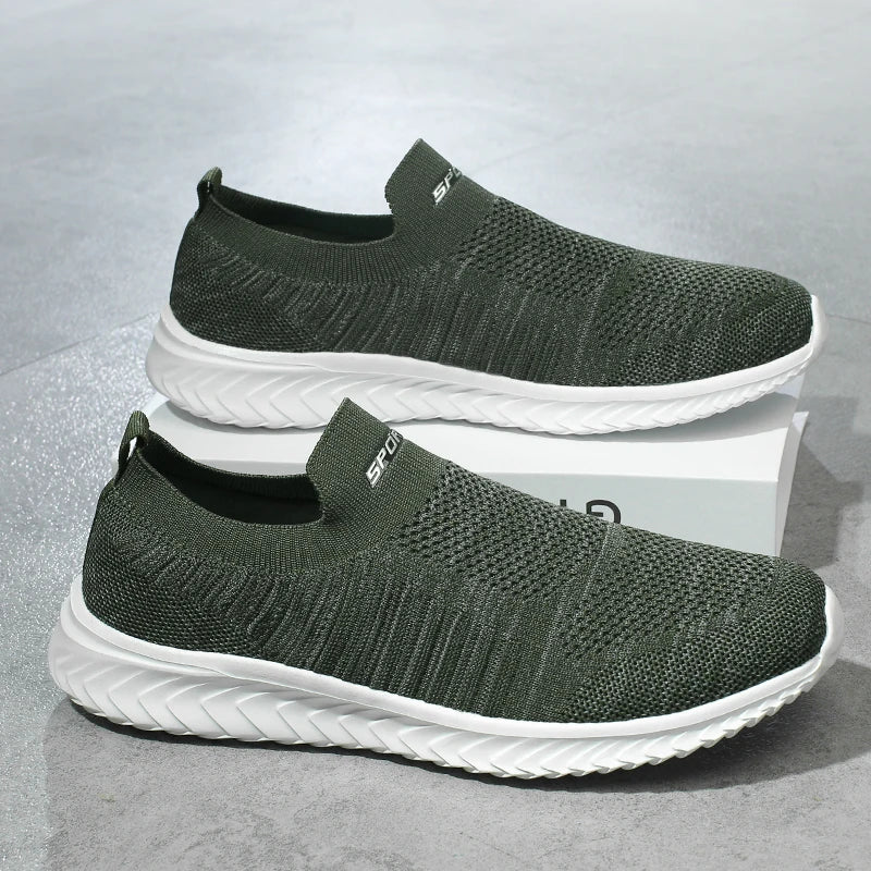 Men Vulcanize Shoes Mesh Men Shoes Lightweight Comfortable Men's Sneakers 2025 Autumn Fashion Slip on Flats Shoes Male Loafers