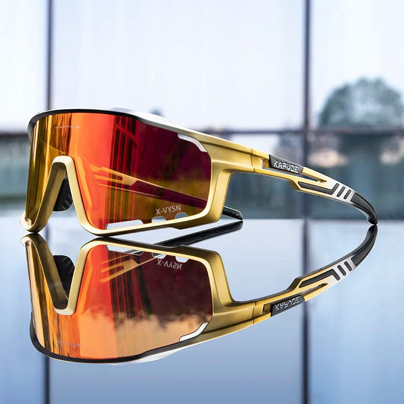 KAPVOE UV400 Cycling Glasses Men MTB Cycling Sunglasses Outdoor Sports Running Eyewear Women Road Bike Glasses