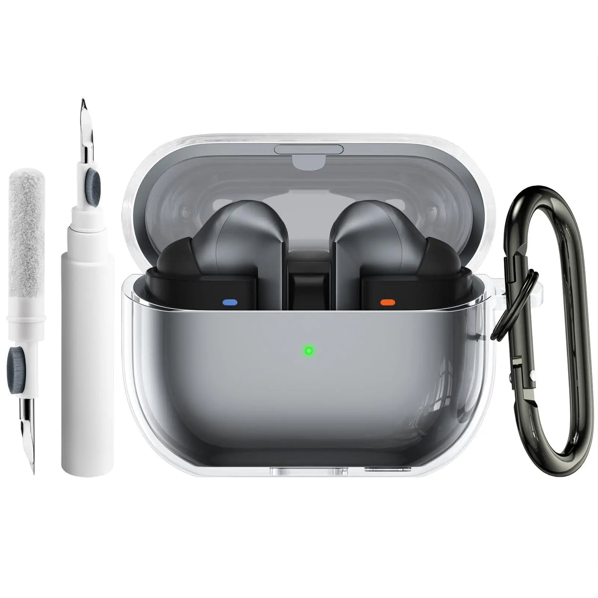 Clear Cover for Galaxy Buds 4 Pro/Buds 4/Buds3 FE/Buds 3/3 Pro CaseSoft TPU Shock Resistant Buds4 Pro Full Protective Case Cover