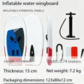 Carbon Hydrofoil Board Wing Surf Gear,Unpowered Thruster,Inflatable Foil Board for Wing SUP, Kite Surfing,Kite Foil Water Sports
