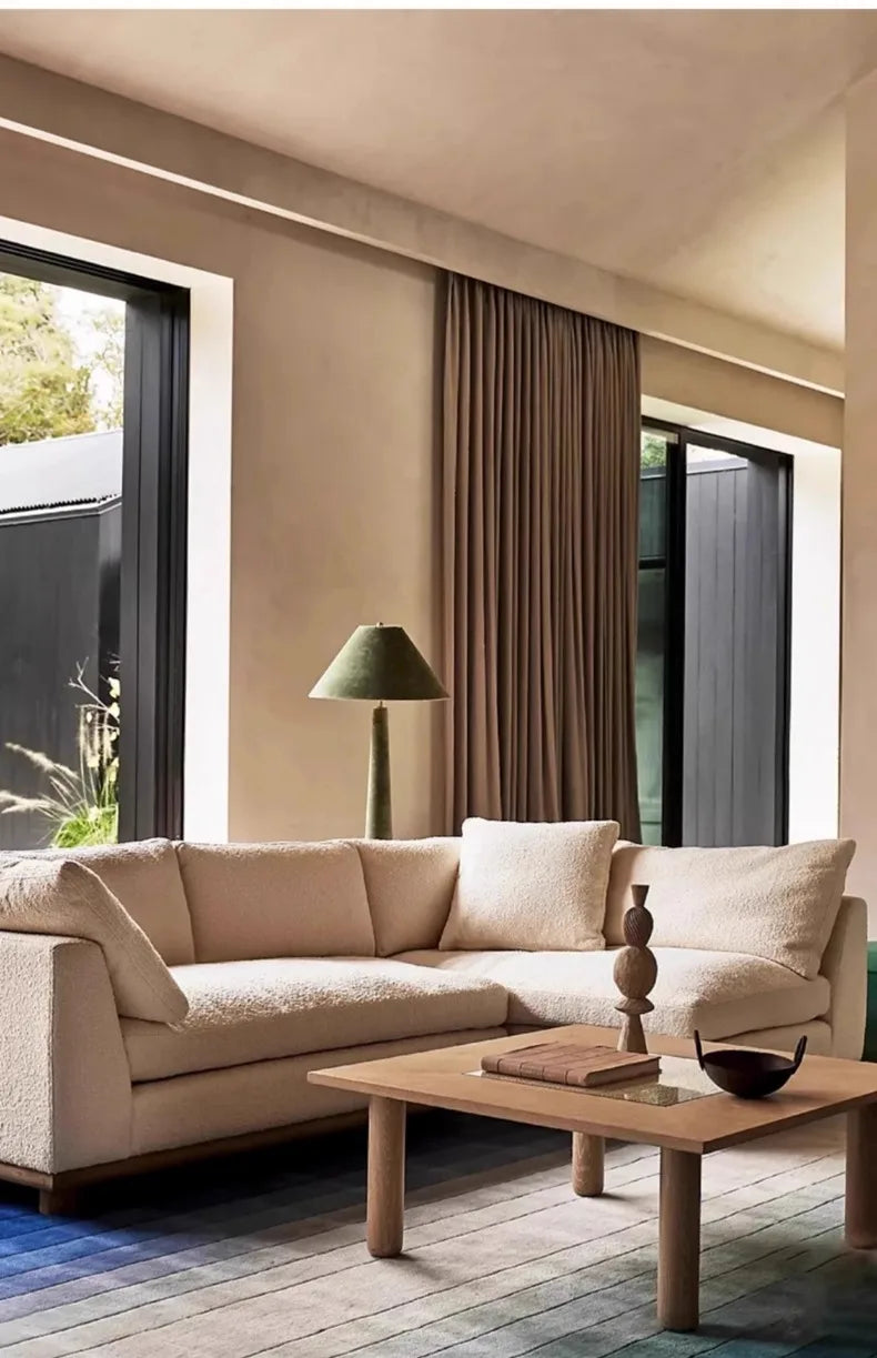 Atmosphere Cotton Velvet Fabric Art Decorative Floor Lamp LED E27 Modern Light Fixtures Villa Living Room Bedroom Study Bedside