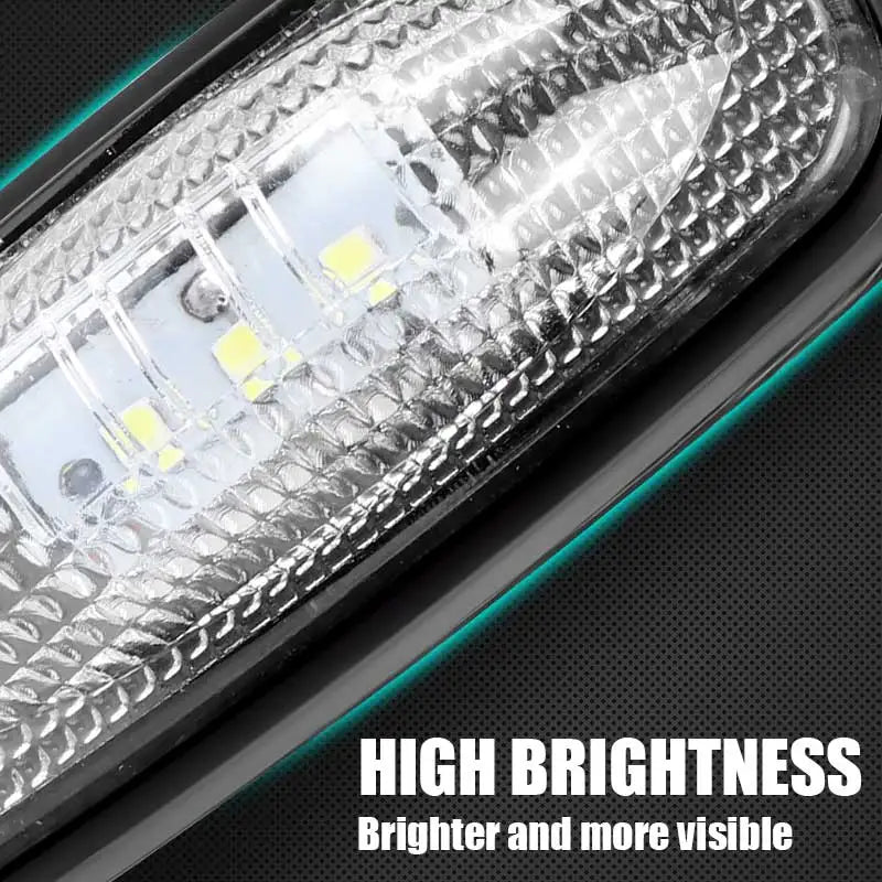 3led Truck Side Marker Light Adhesive Tape Turn Signal Lamp Rear Light Warning Stop Lamp Car Truck Trailer Tractor Lorry 12V 24V